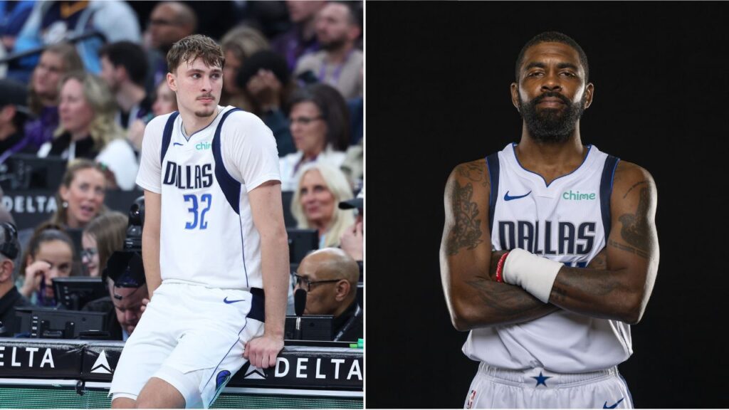 Cooper Flagg and Kyrie Irving